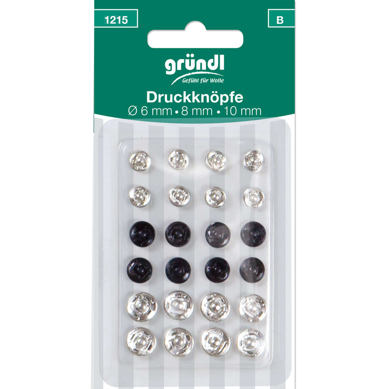 Druckknöpfe, 24 Stück