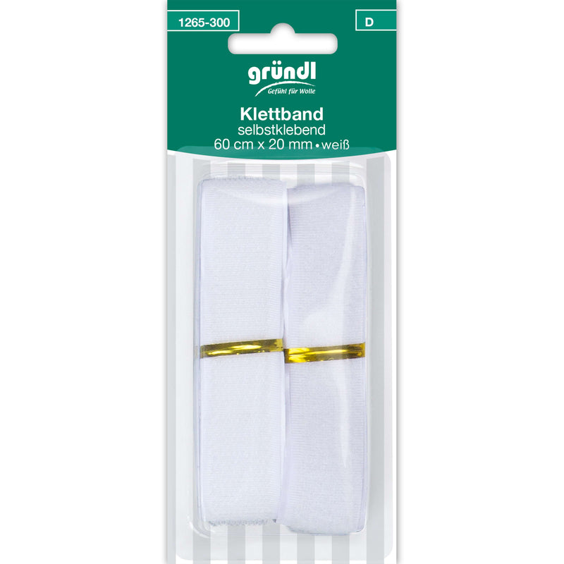 Klettband selbstklebend, 60cm x 20 mm
