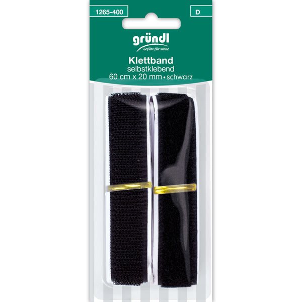 Klettband selbstklebend, 60cm x 20 mm