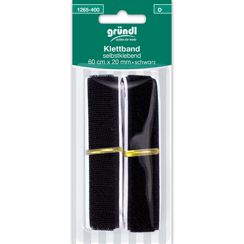 Klettband selbstklebend, 60cm x 20 mm