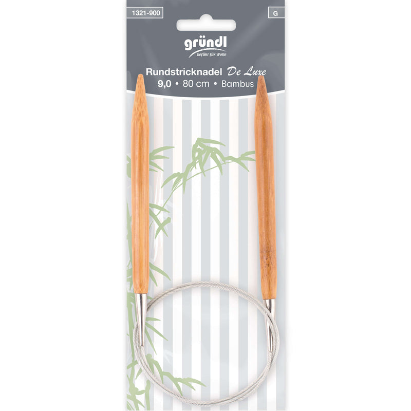 Rundstricknadel Bambus De Lux, 80 cm