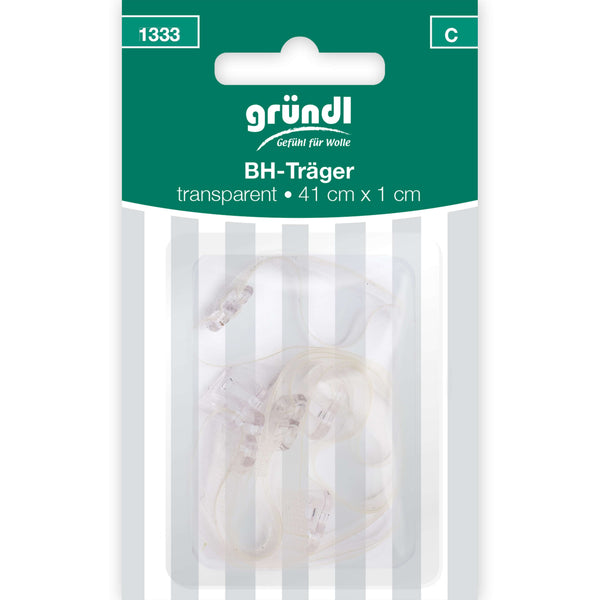 BH-Träger, transparent, 41 x 1 cm, 1 Paar