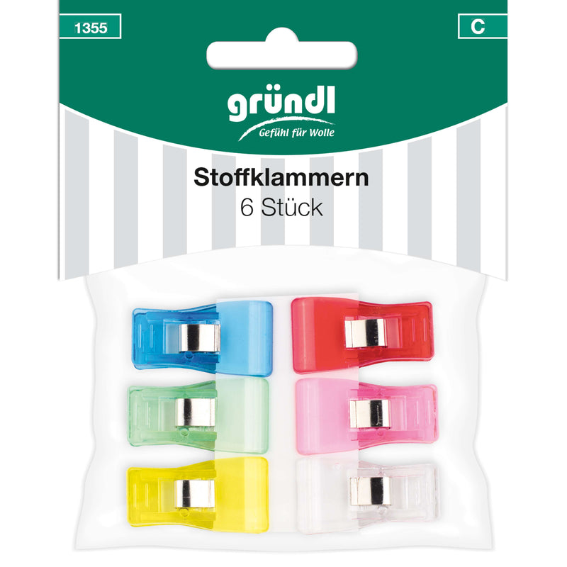 Stoffklammern, 6 Stück