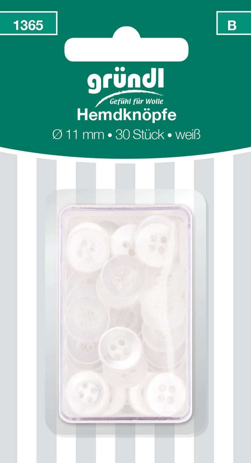 Hemdknöpfe, 30 Stück