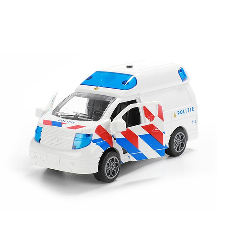 Polizeibus mit Rückzug, Licht und Ton