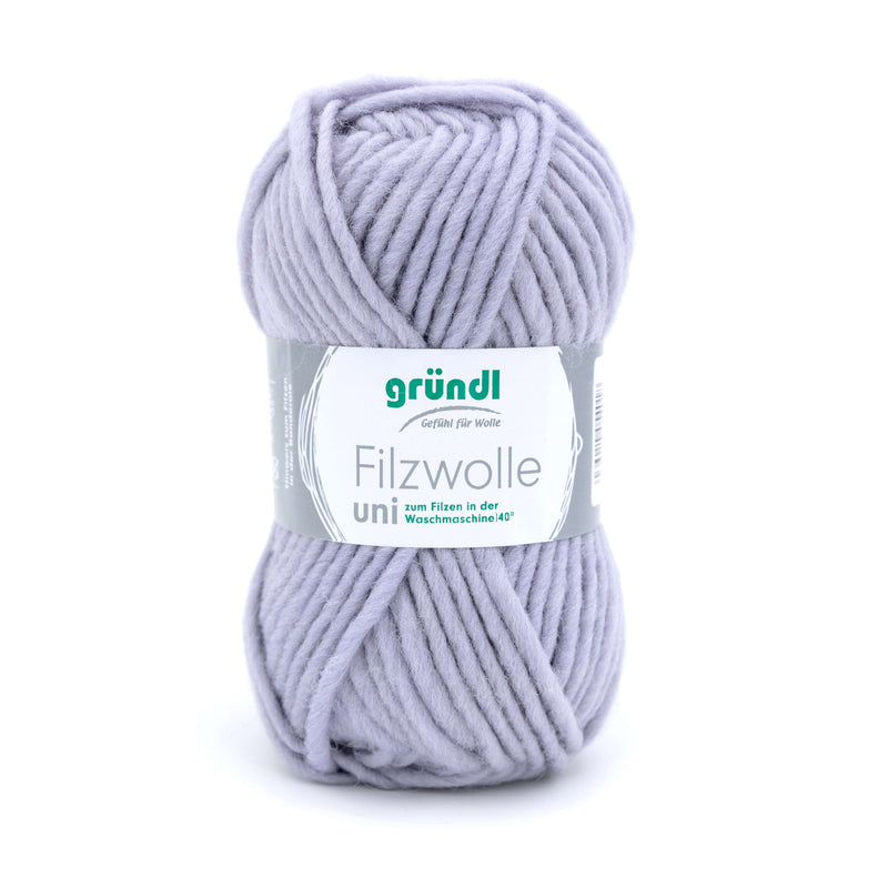 Handstrickgarn Filzwolle uni