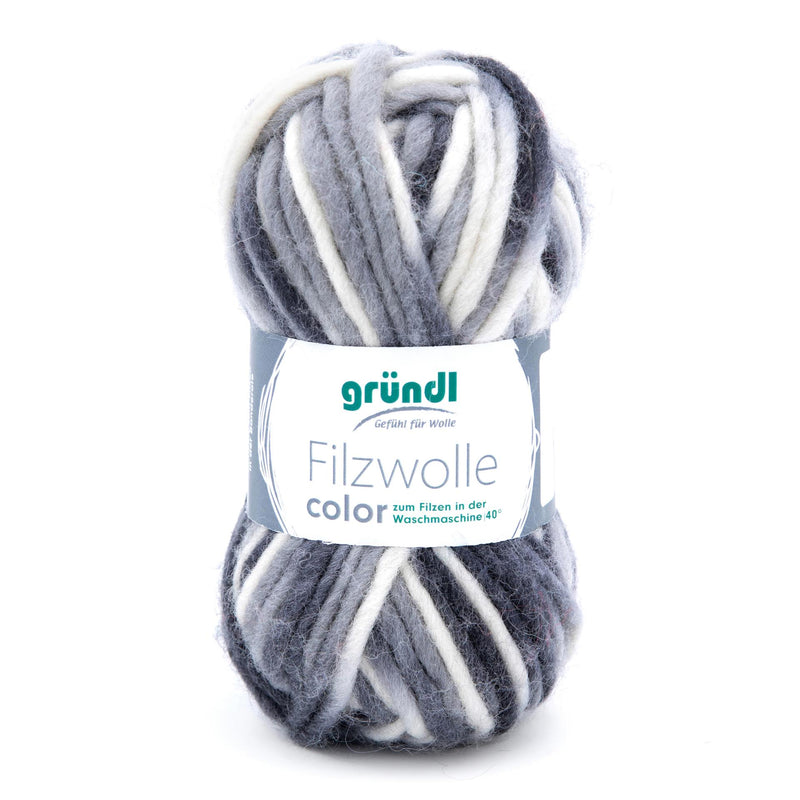 Handstrickgarn Filzwolle color