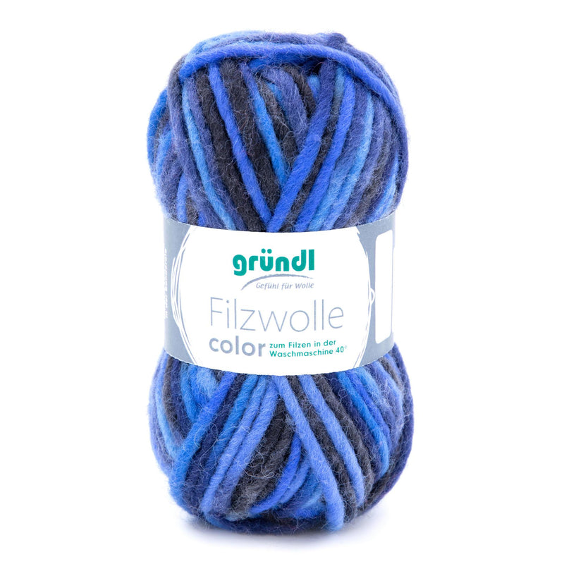 Handstrickgarn Filzwolle color