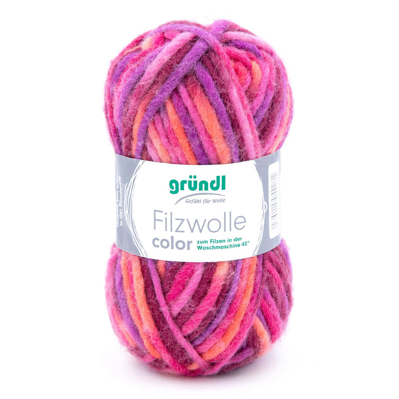 Handstrickgarn Filzwolle color