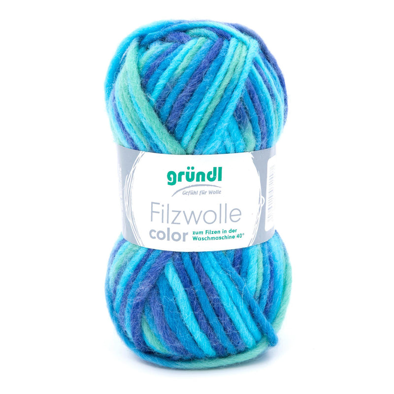 Handstrickgarn Filzwolle color