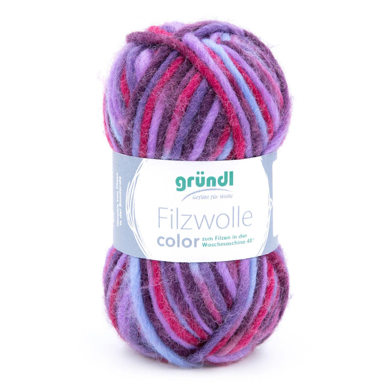 Handstrickgarn Filzwolle color