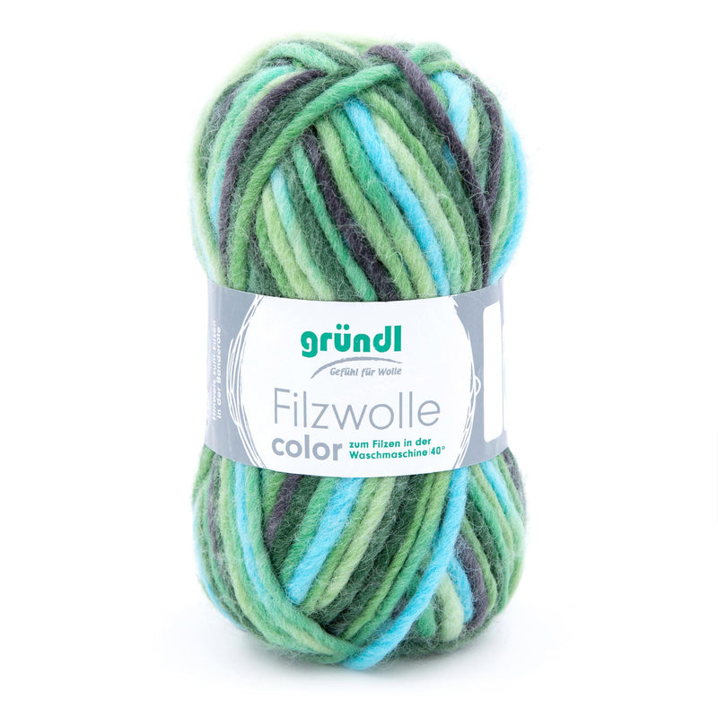 Handstrickgarn Filzwolle color