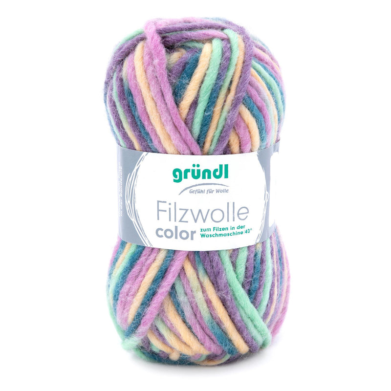Handstrickgarn Filzwolle color