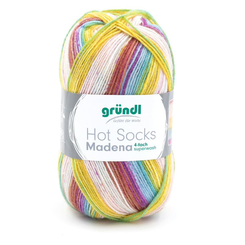 Handstrickgarn Hot Socks Madena 4-fach