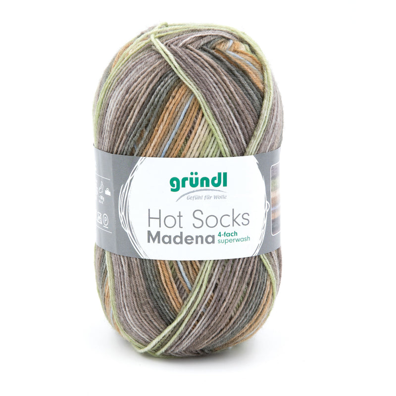 Handstrickgarn Hot Socks Madena 4-fach