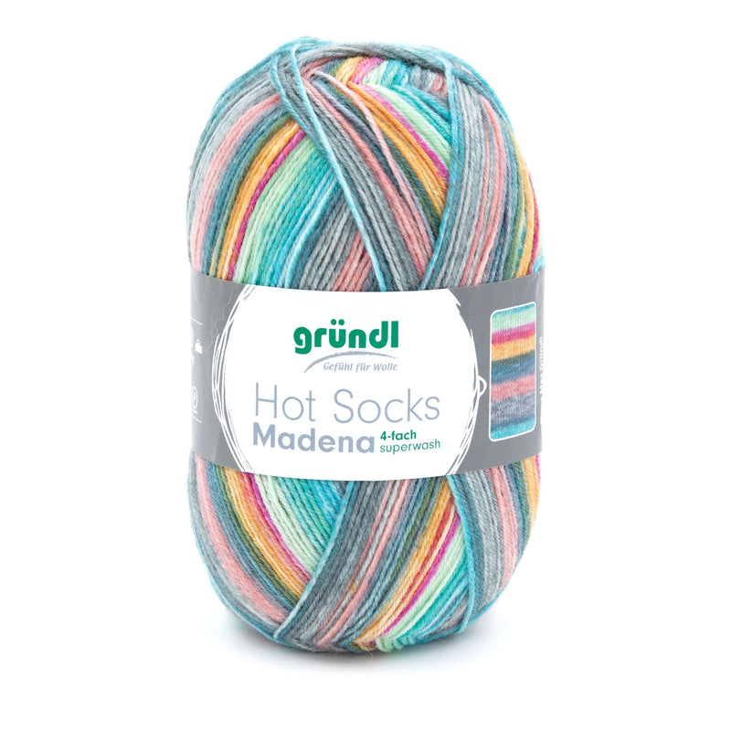 Handstrickgarn Hot Socks Madena 4-fach
