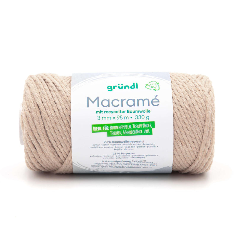 Handstrickgarn Macramé