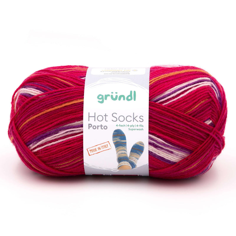 Handstrickgarn Hot Socks Porto 4- fach