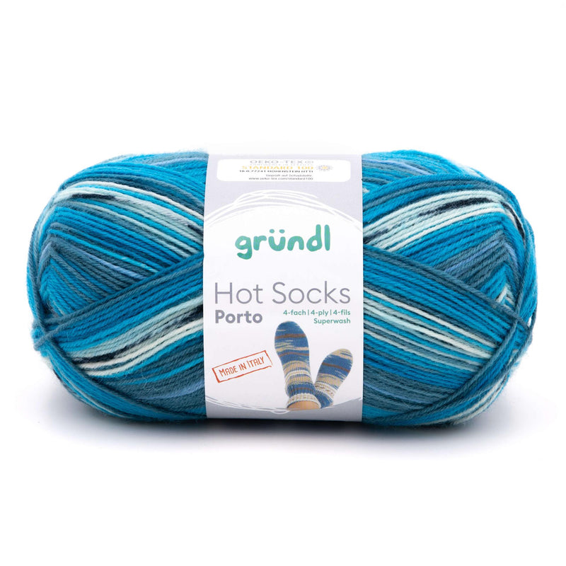 Handstrickgarn Hot Socks Porto 4- fach