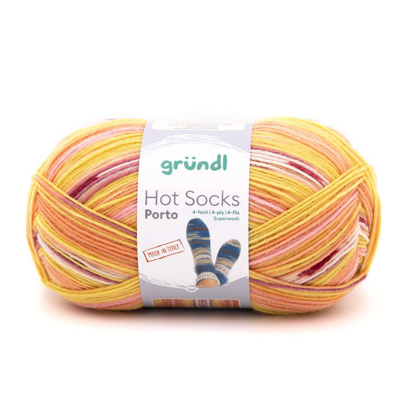 Handstrickgarn Hot Socks Porto 4- fach