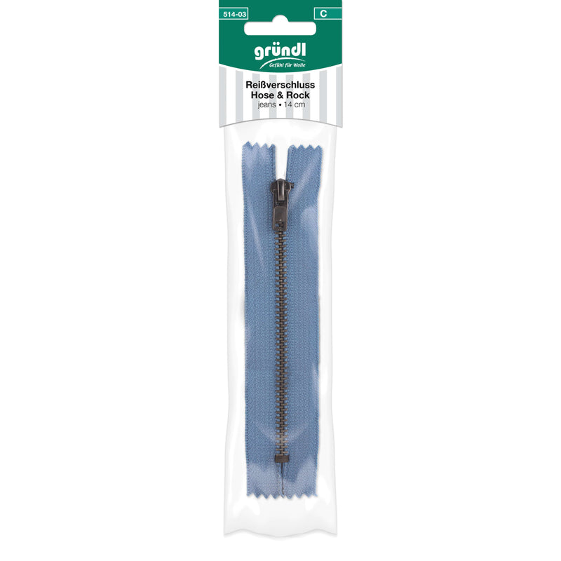 Reißverschluss Hose und Rock, 14 cm