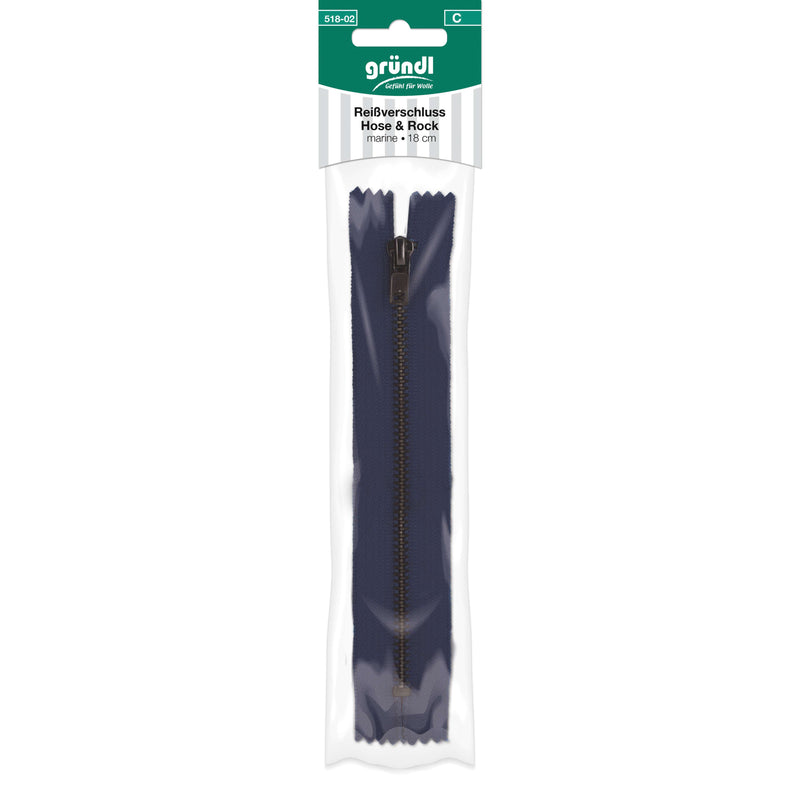 Reißverschluss Hose und Rock, 18 cm