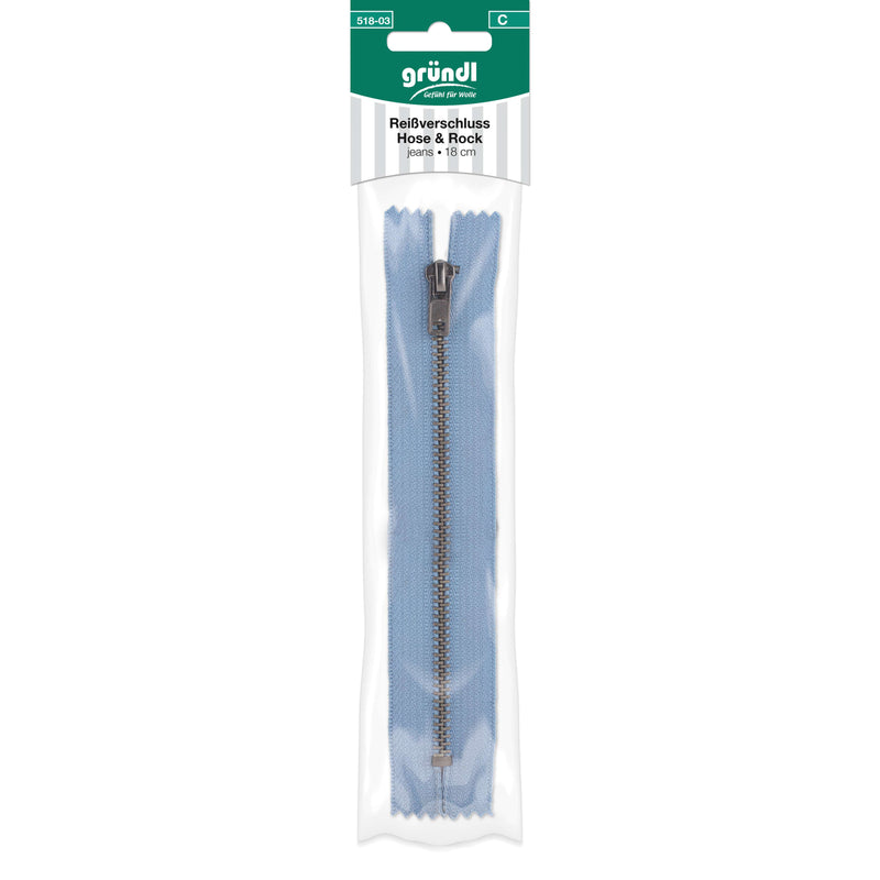Reißverschluss Hose und Rock, 18 cm