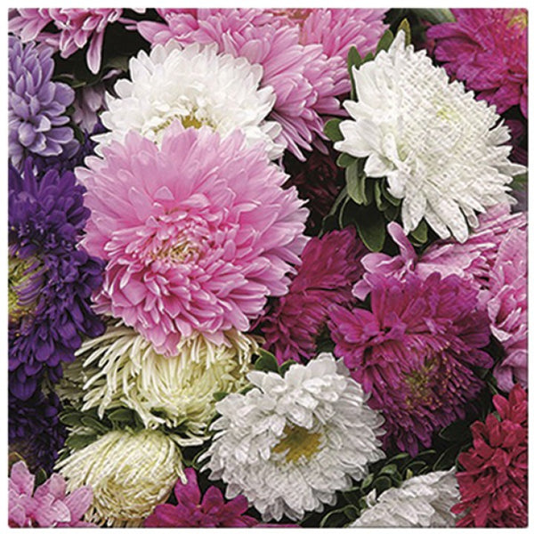 Premium Servietten 'Dahlienmix' 20er 33X33cm