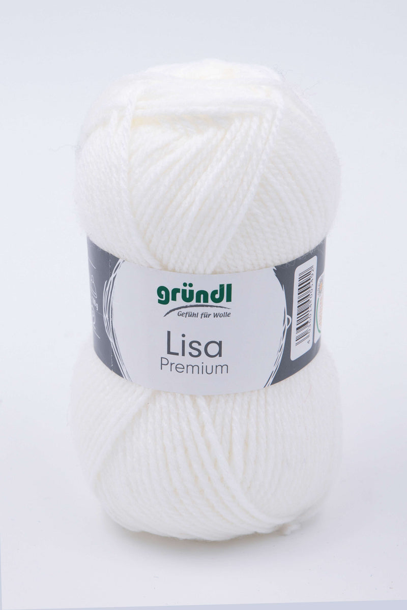 Handstrickgarn Lisa Premium uni