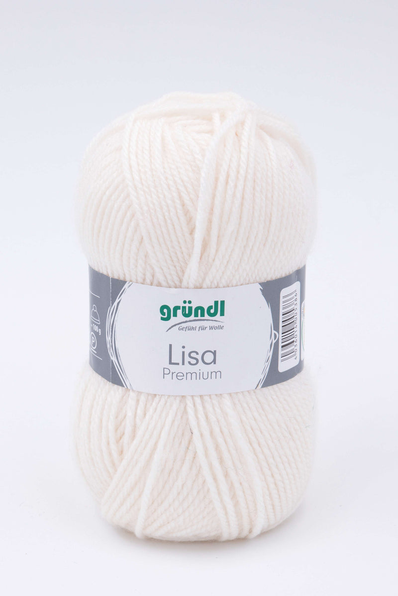 Handstrickgarn Lisa Premium uni