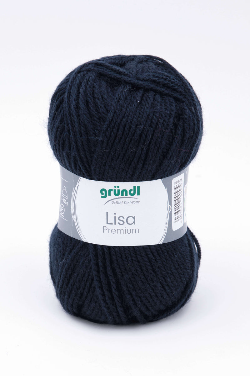 Handstrickgarn Lisa Premium uni