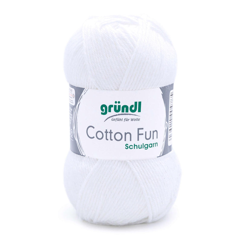 Handstrickgarn Cotton fun, Schulgarn