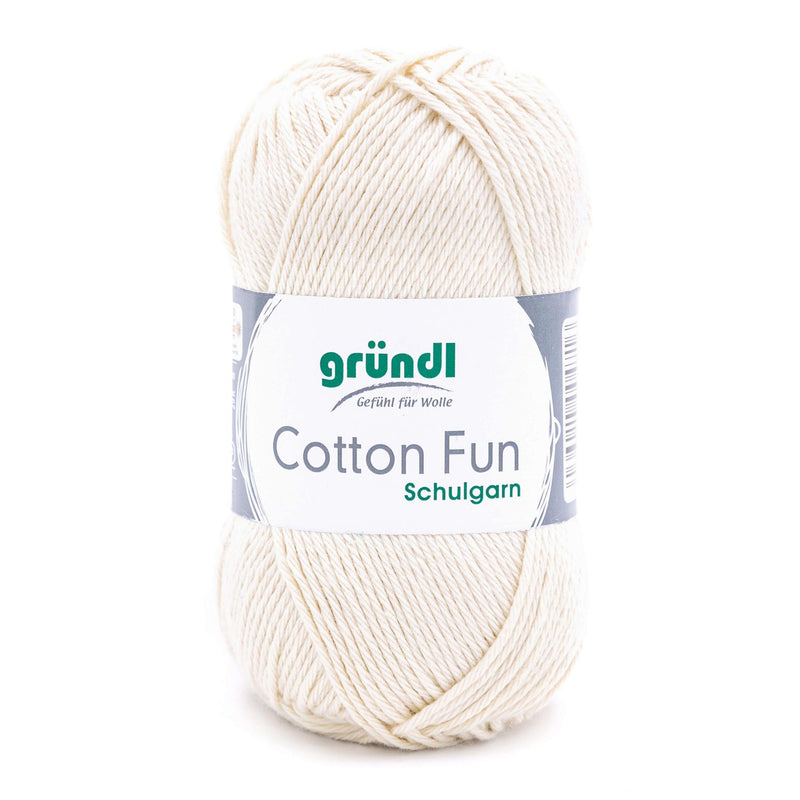 Handstrickgarn Cotton fun, Schulgarn