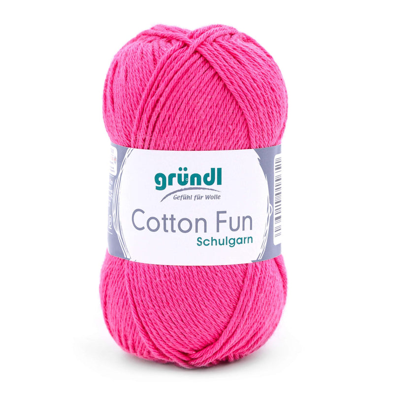 Handstrickgarn Cotton fun, Schulgarn