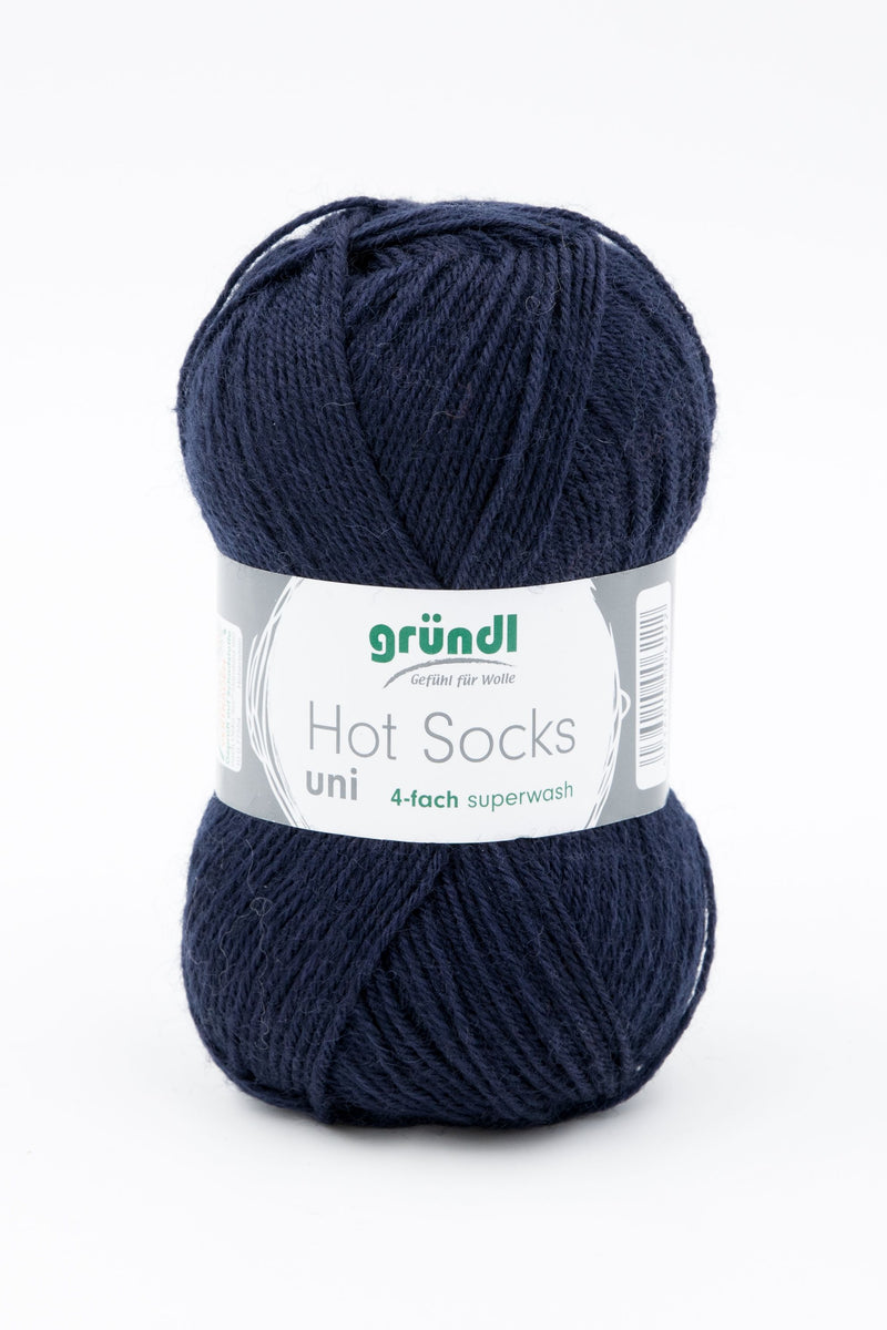 Handstrickgarn Hot Socks uni 50