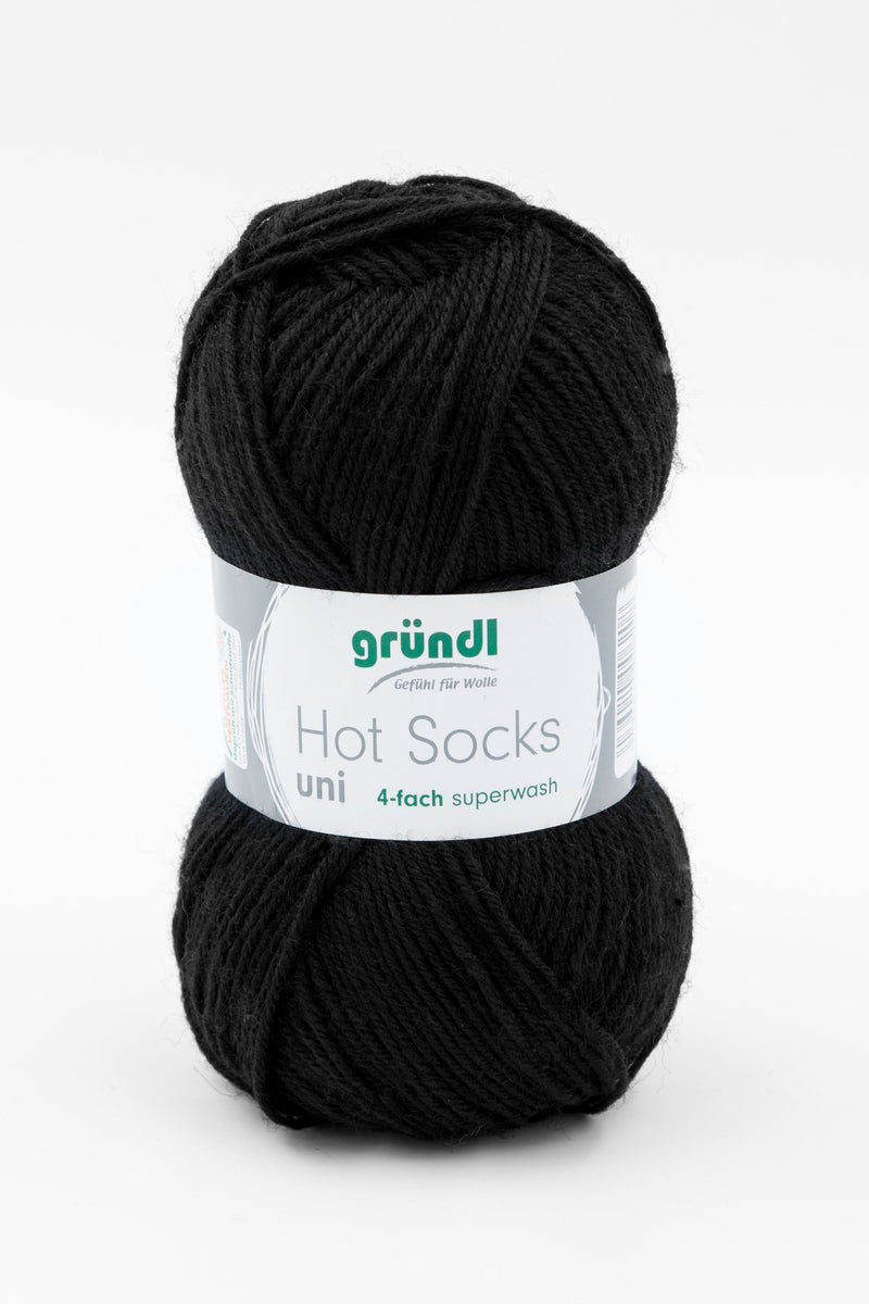 Handstrickgarn Hot Socks uni 50