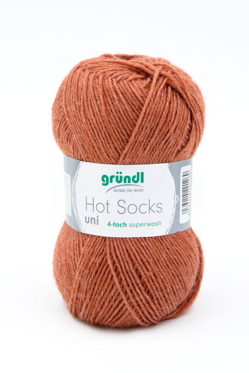 Handstrickgarn Hot Socks uni 50
